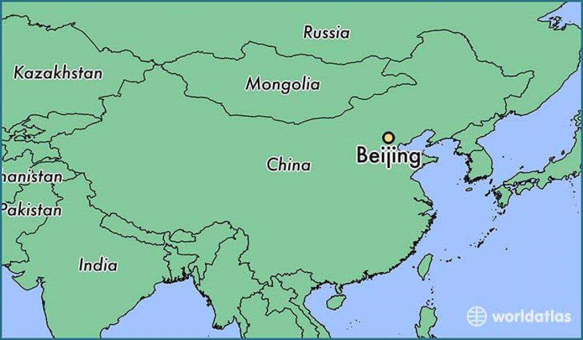 քարտեզ Չինաստանի ցույց է տալիս, Պեկին