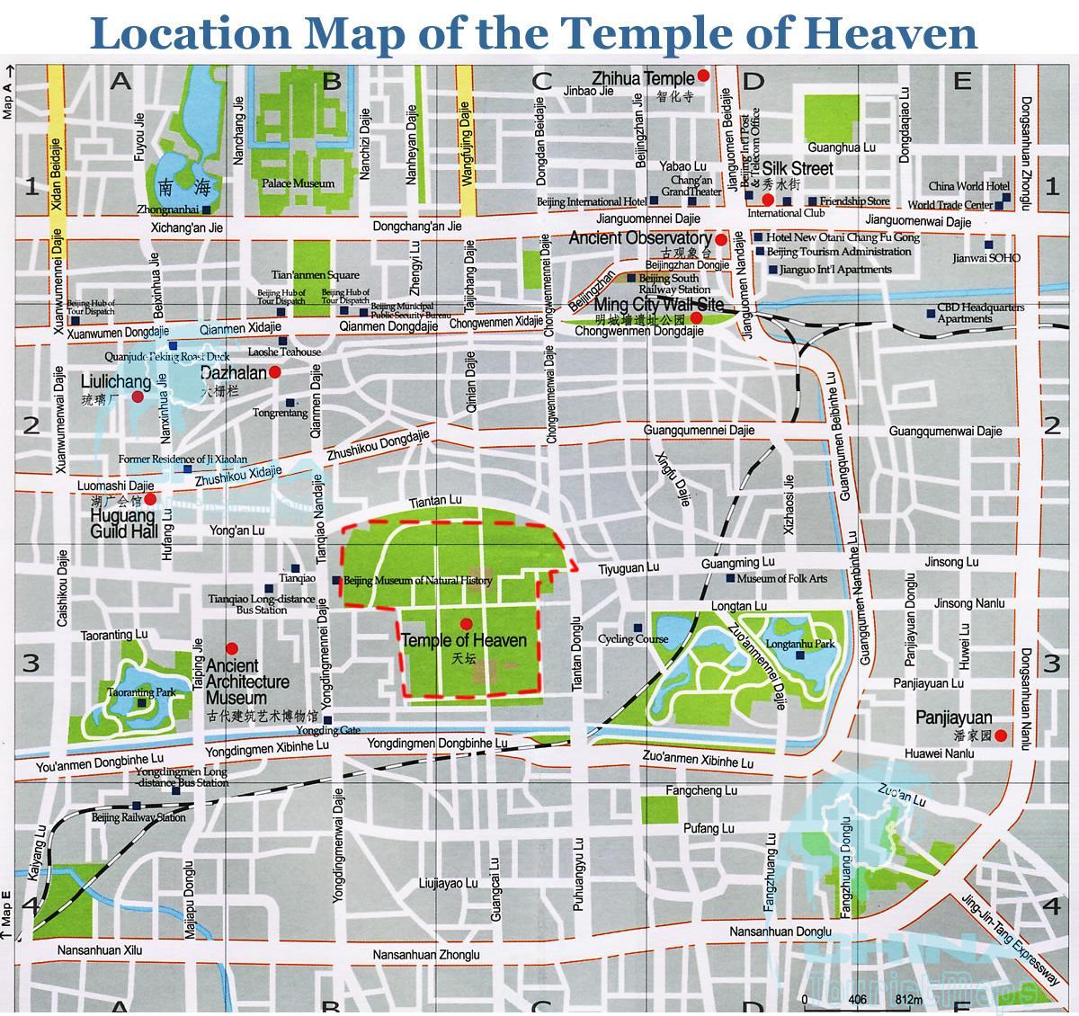 քարտեզ Երկնքի Տաճարը 