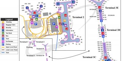 Միջազգային օդանավակայանը Պեկին Մայրաքաղաքի քարտեզի վրա